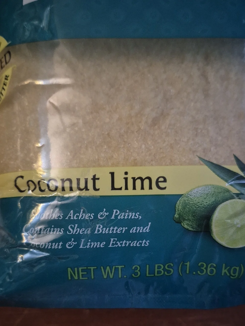 Tree Hut Coconut Lime Epsom Salts,  3 Lbs, New Unopened
